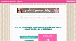 Desktop Screenshot of goodnessgraciousliving.com